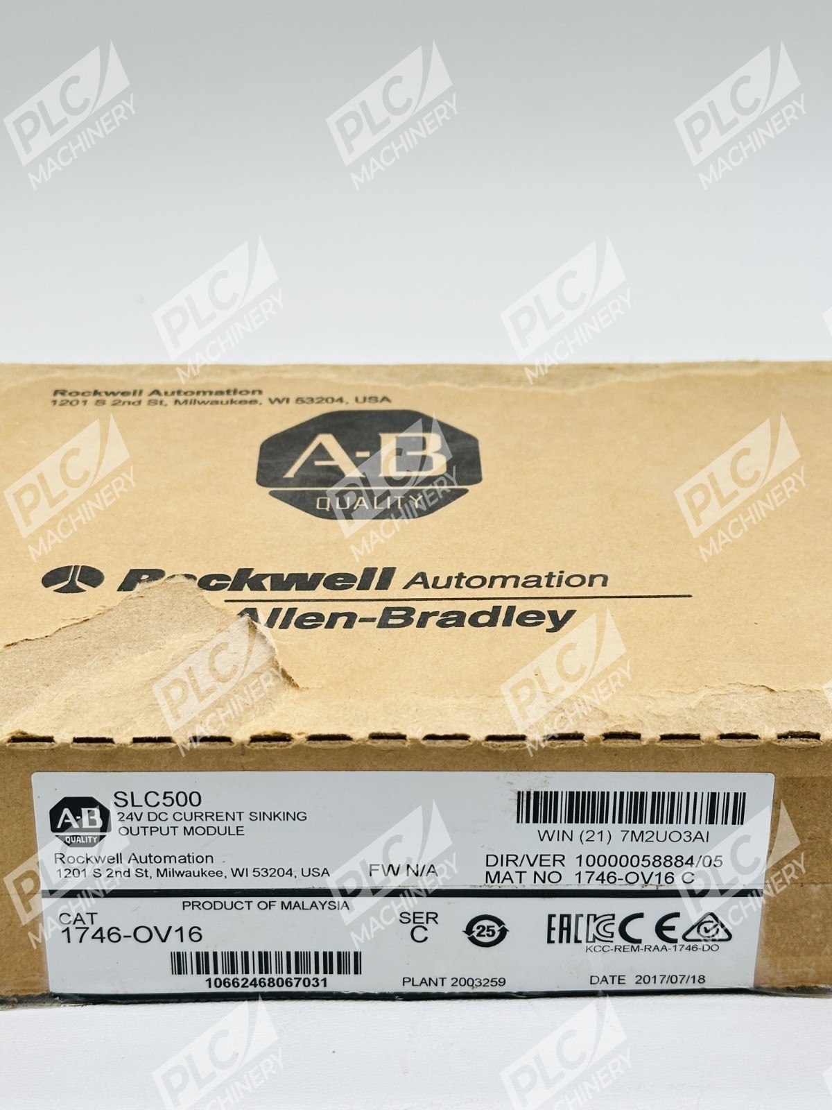 Allen Bradley 1746-OV16 Series C SLC500 24V DC Current Sinking Output Module - Image 2