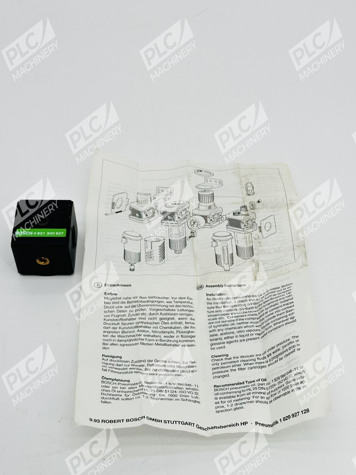 Bosch 0 821 300 907 Pneumatic Distributor Block Series NL2-G1/4 - Image 4