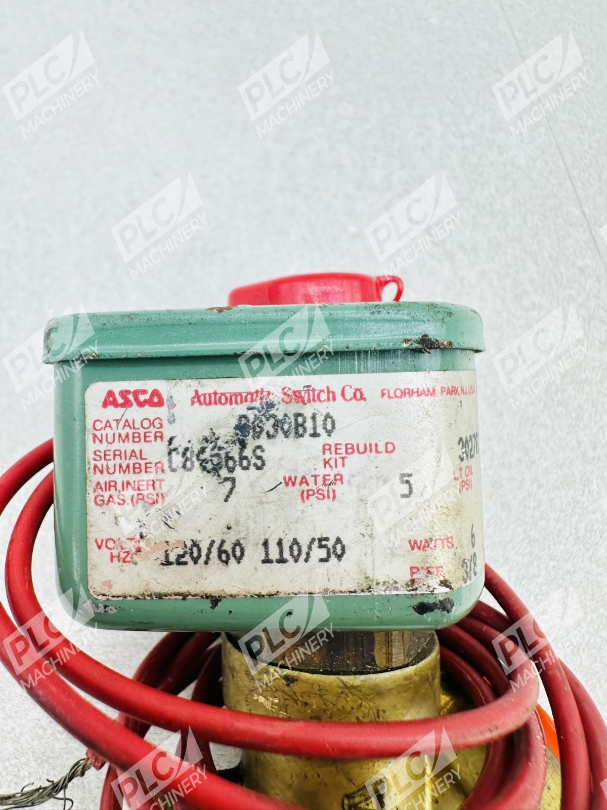 Asco 8030B10 Solenoid Valve 120/60 110/50VAC 6W Automatic Switch - Image 3