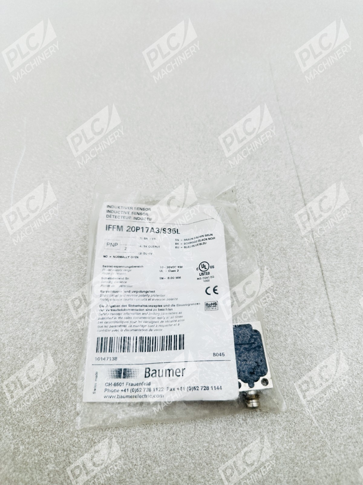 Baumer IFFM 20P17A3/S35L Inductive Proximity Sensor B045