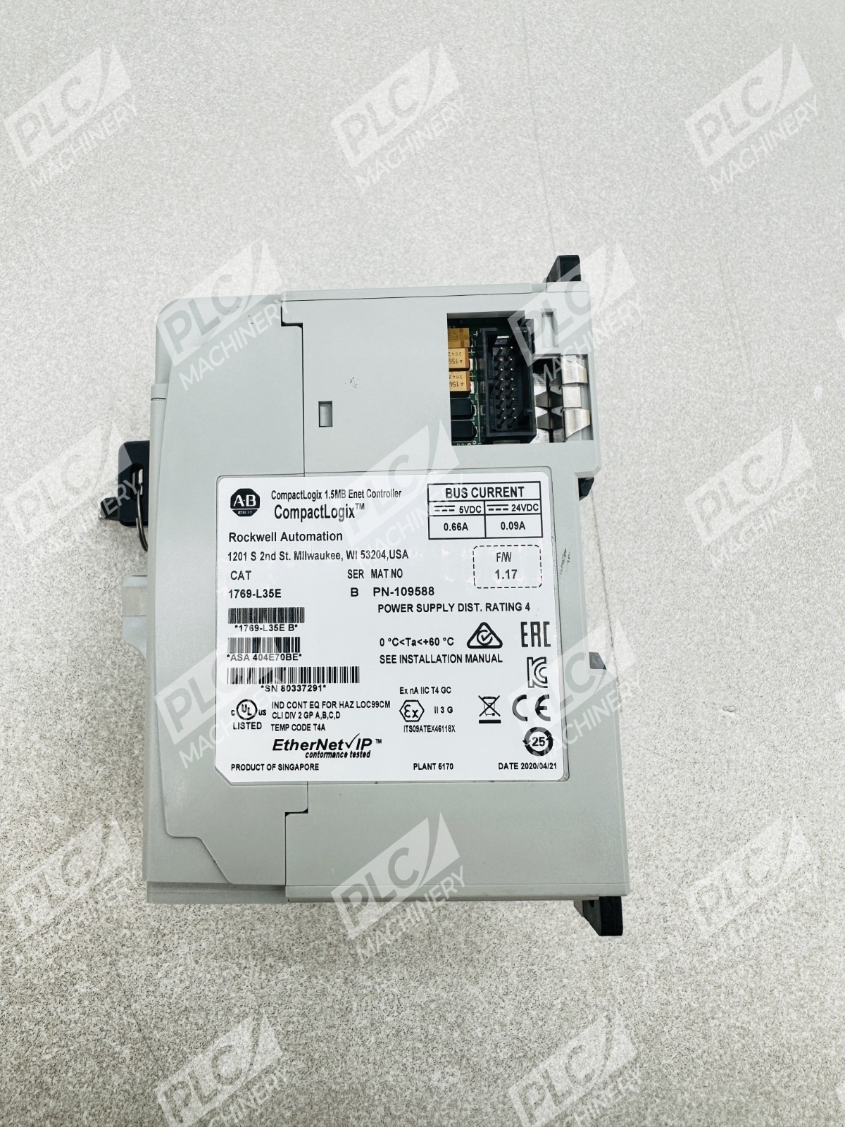 Allen Bradley 1769-L35E Series B CompactLogix 1.5MB Enet Controller - Image 2