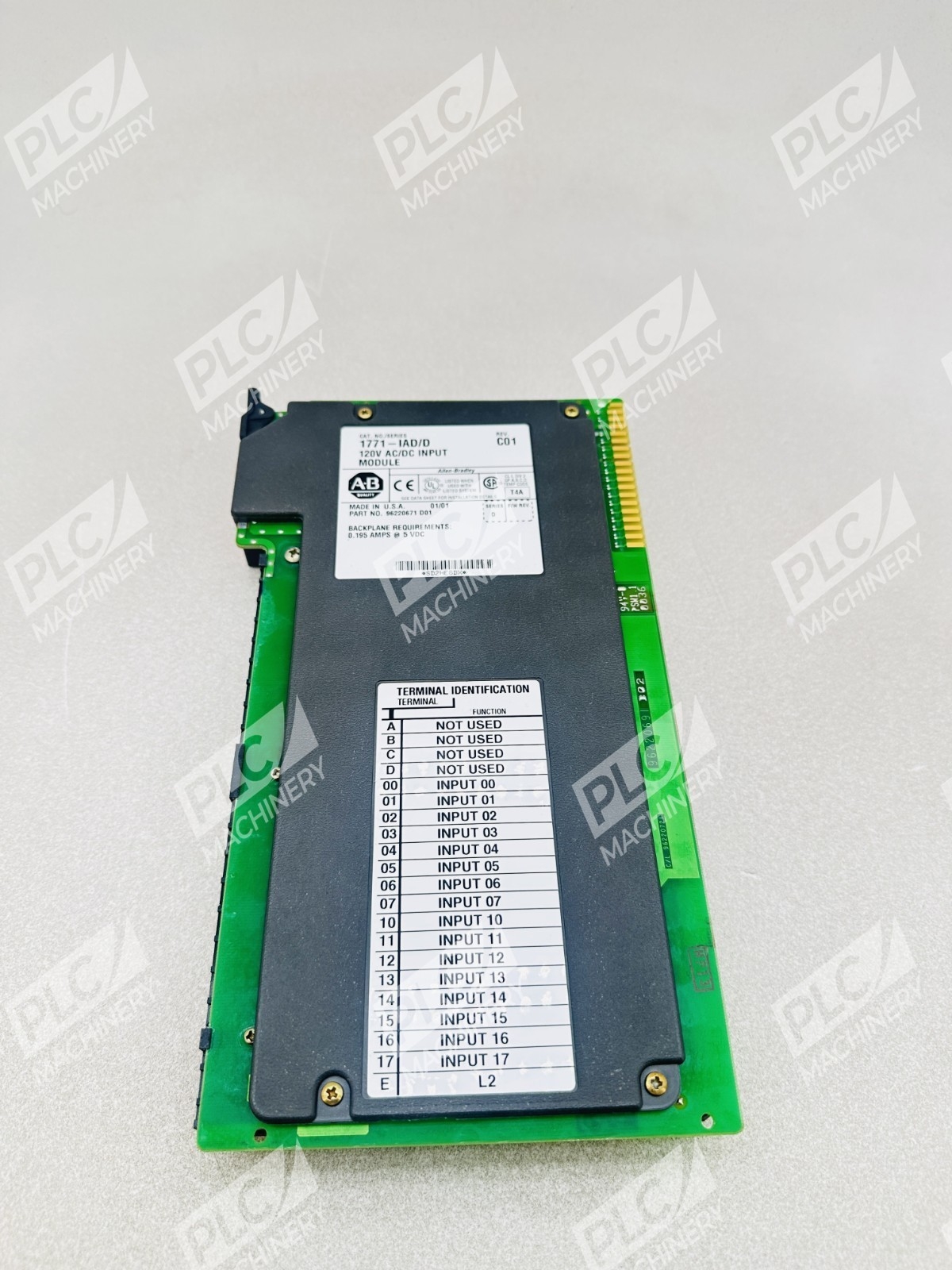 Allen Bradley 1771-IAD Series D 120V DC/AC Input Module Missing Block - Image 4