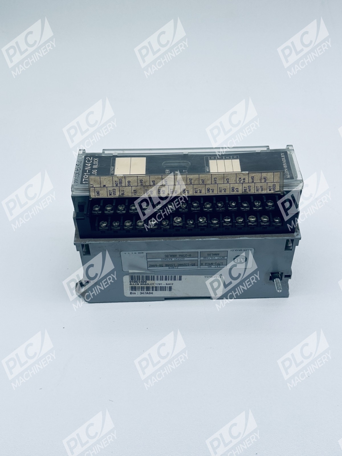 Allen Bradley 1791-N4C2 Analog Block I/O Module 85-132VAC 150MA Ser A - Image 4