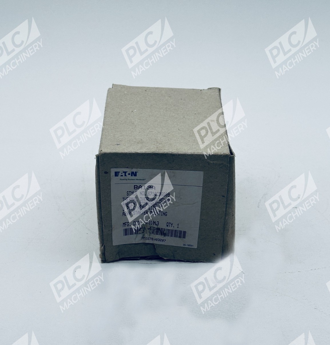 Eaton BA13A Thermal Overload Relay Model B 6710C36G09