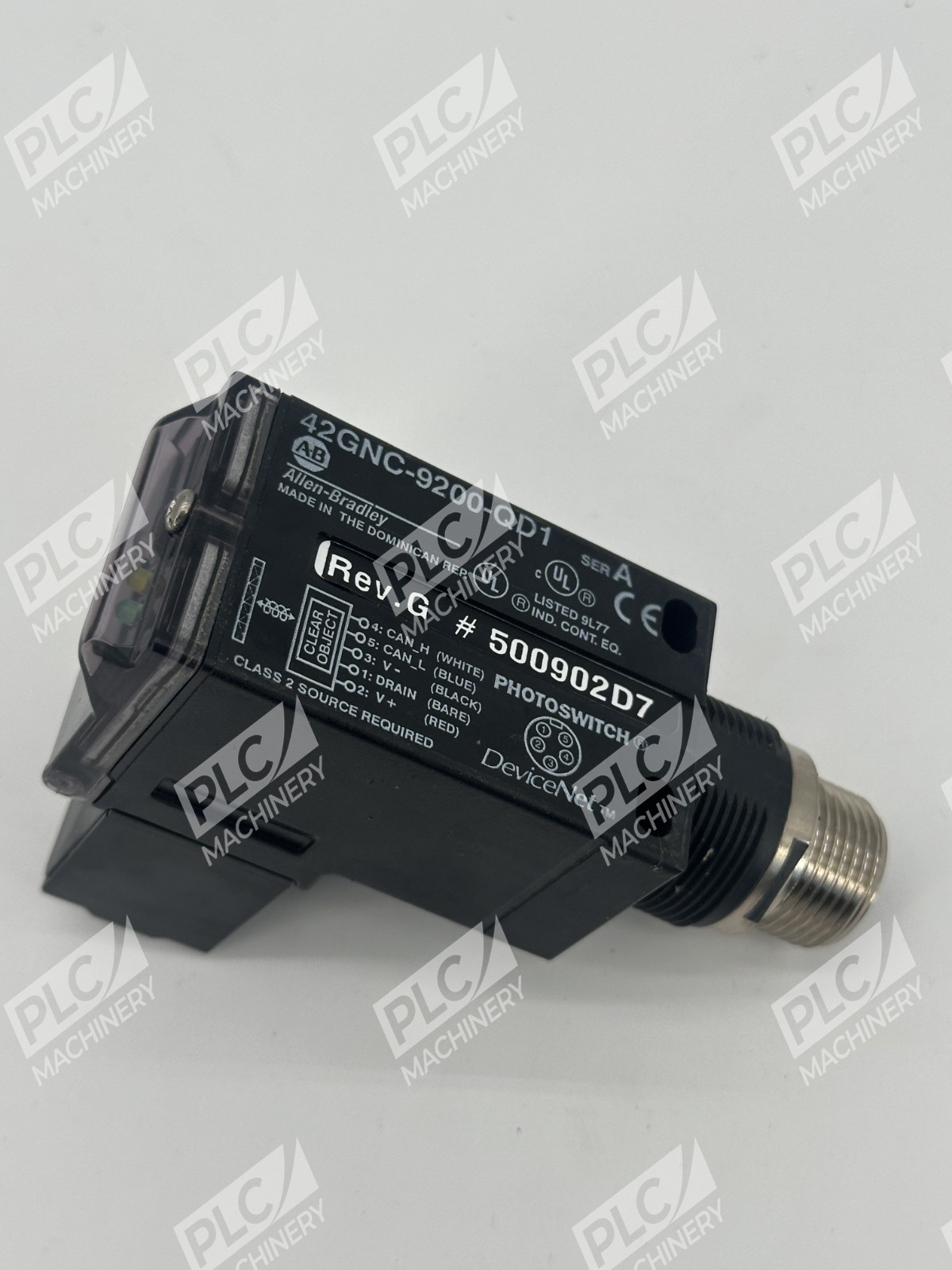 Allen Bradley 42GNC-9200-QD1 Photoswitch Clear Object Sensor Rev. G Ser A - Image 2