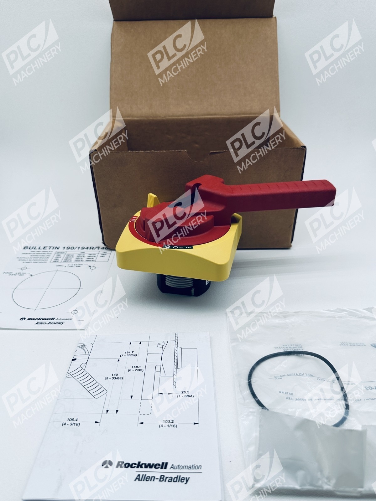Allen Bradley 194R-HM4E Operating Handle w/ 41022-405-02 Rotary Hardware Kit - Image 4