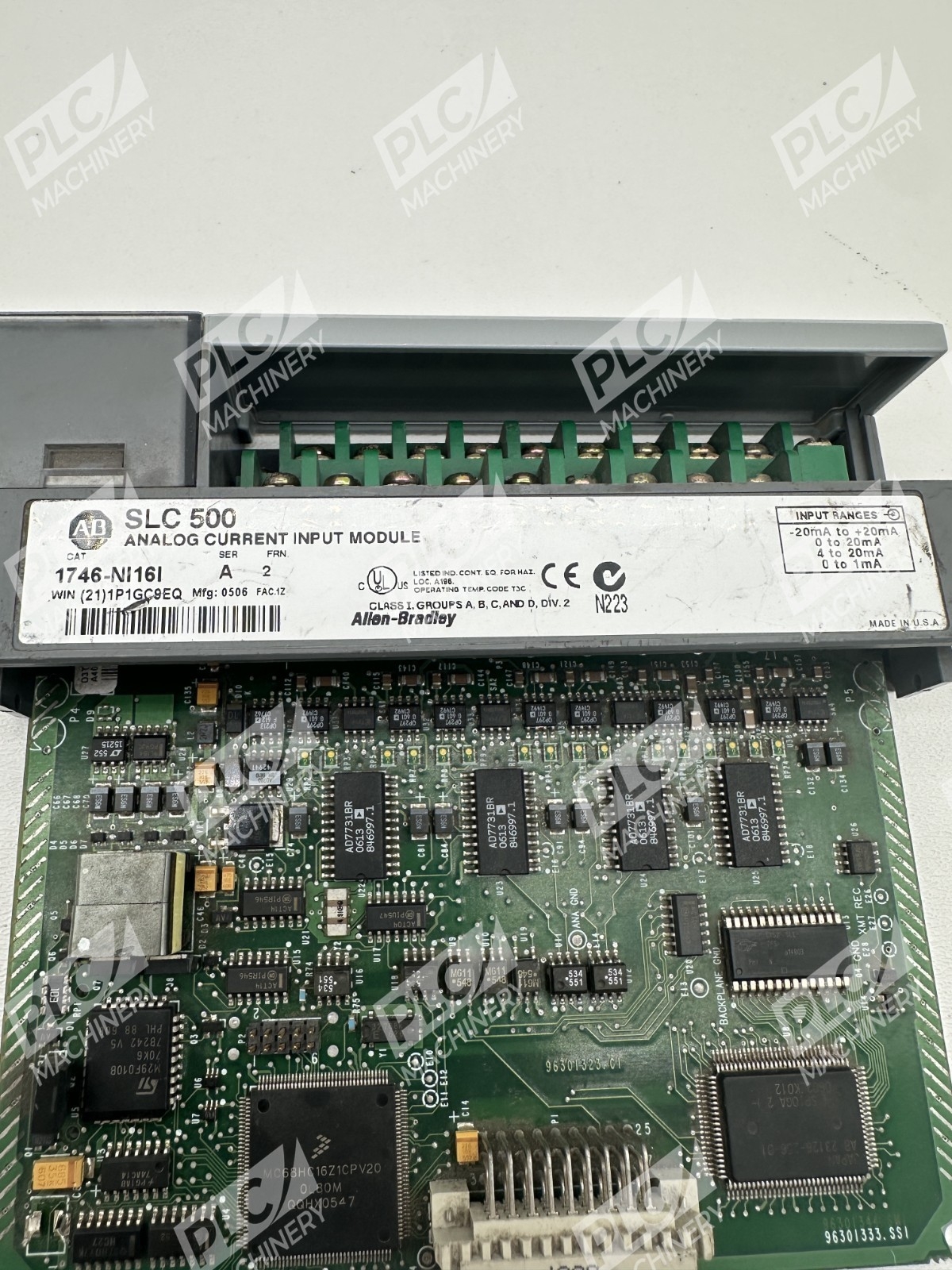 Allen Bradley 1746-NI16I SLC 500 Analog Current Input Module Ser A - Image 2