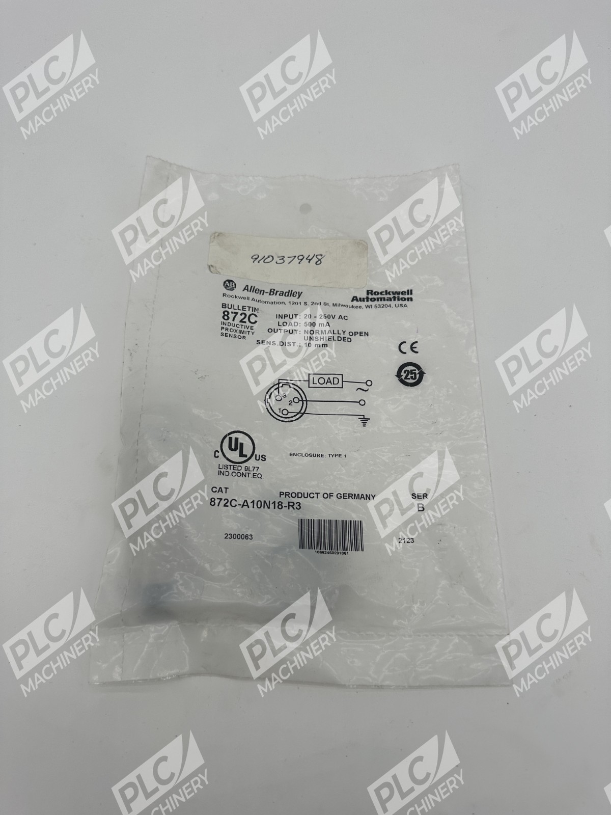 Allen Bradley 872C-A10N18-R3 Inductive Proximity Sensor Ser B