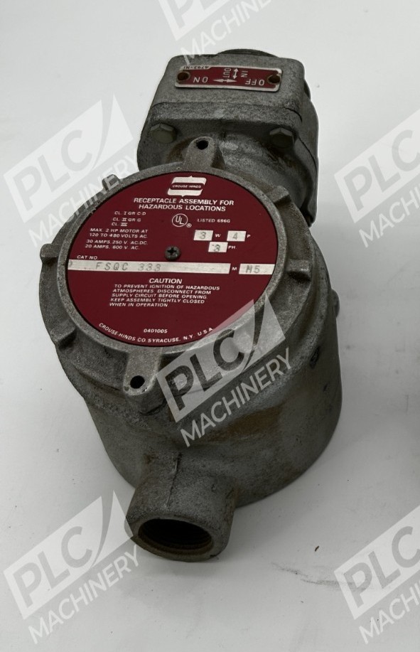 Crouse-Hinds FSQC-333 M5 Explosion-Proof Interlocked Receptacle Assembly - Image 2
