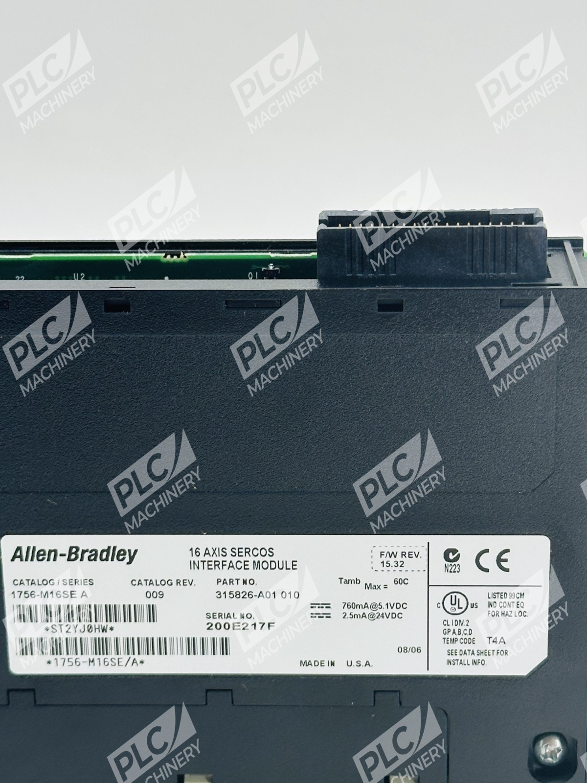 Allen Bradley 1756-M16SE Series A 16 Axis SERCOS Interface Module - Image 9