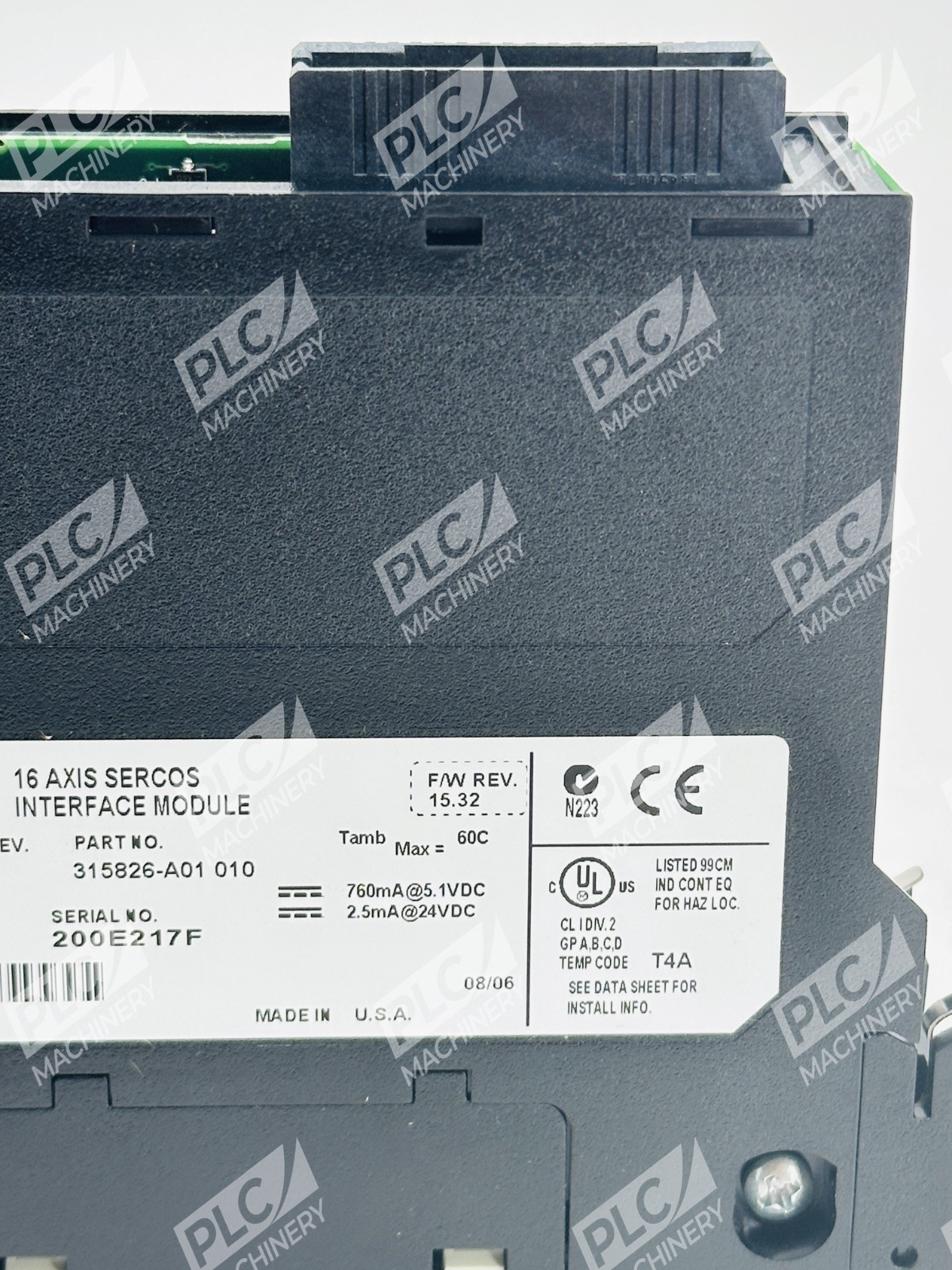 Allen Bradley 1756-M16SE Series A 16 Axis SERCOS Interface Module - Image 11