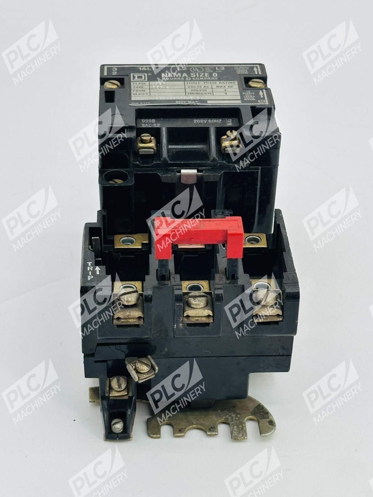 Square D 8536SBG2 Nema Size 0 Three-Phase Magnetic Starter Series A - Image 2