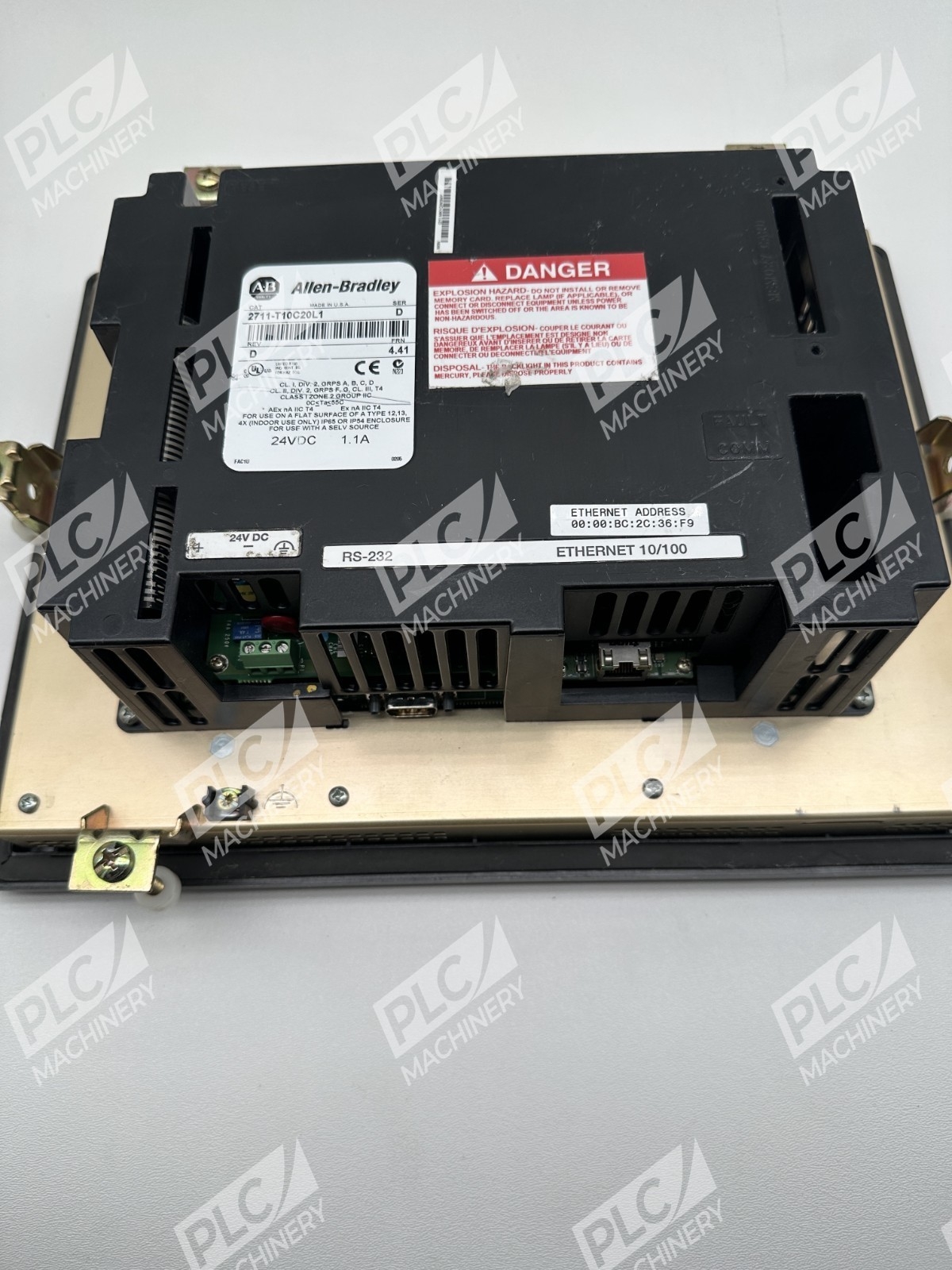Allen Bradley 2711-T10C20L1 PanelView 1000 24VDC Ser D - Image 3