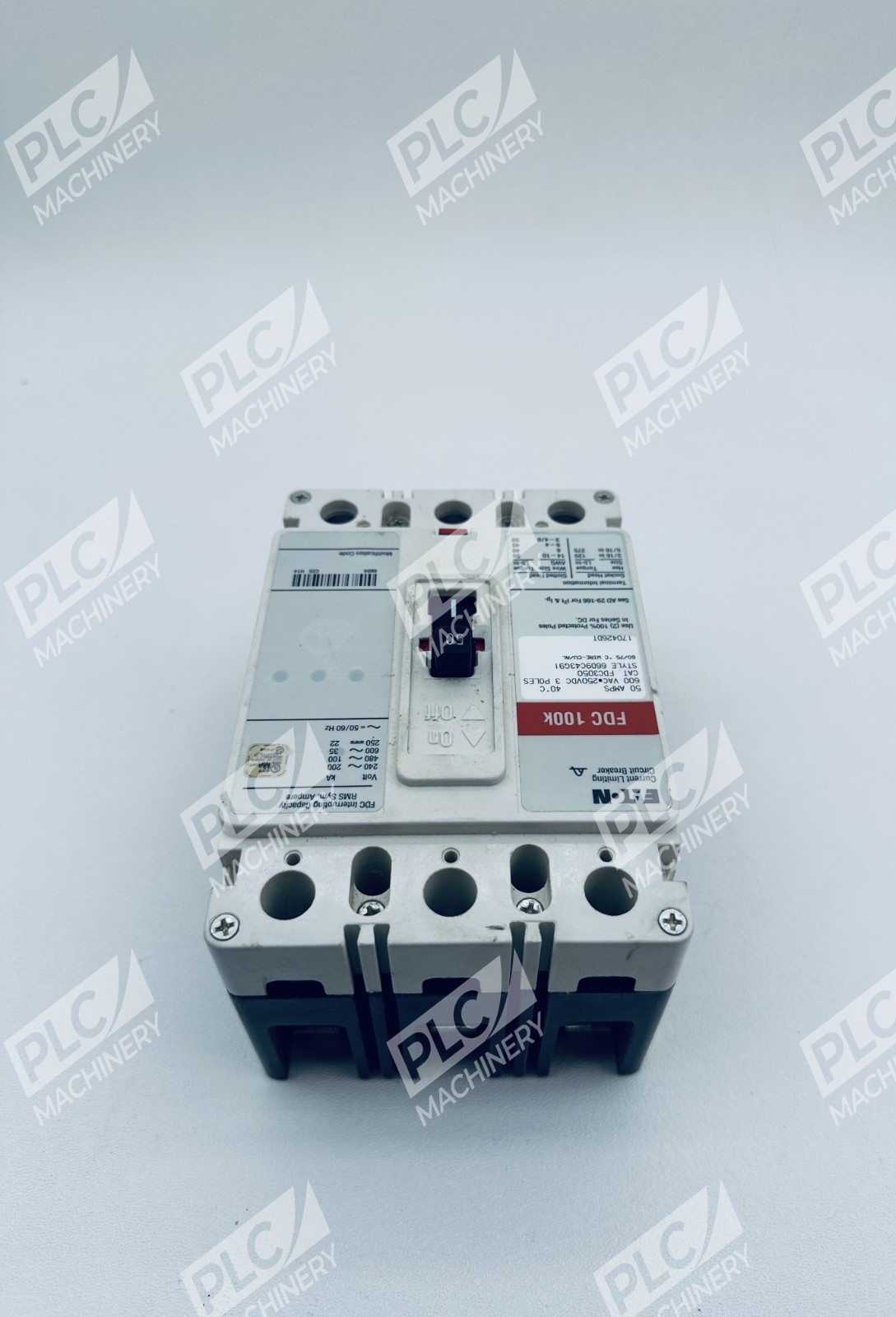 Eaton FDC3050 Molded Case Circuit Breaker 3 Pole 50A 600V - Image 2