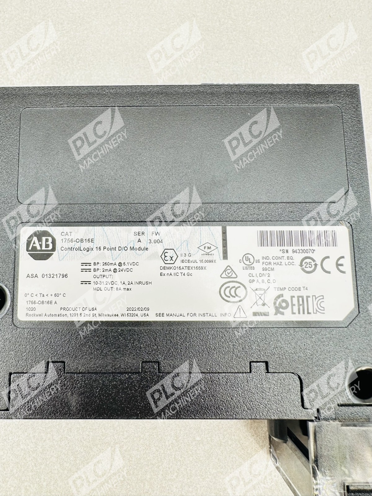 Allen Bradley 1756-OB16E Series A ControlLogix 16 Point D/O Module - Image 5
