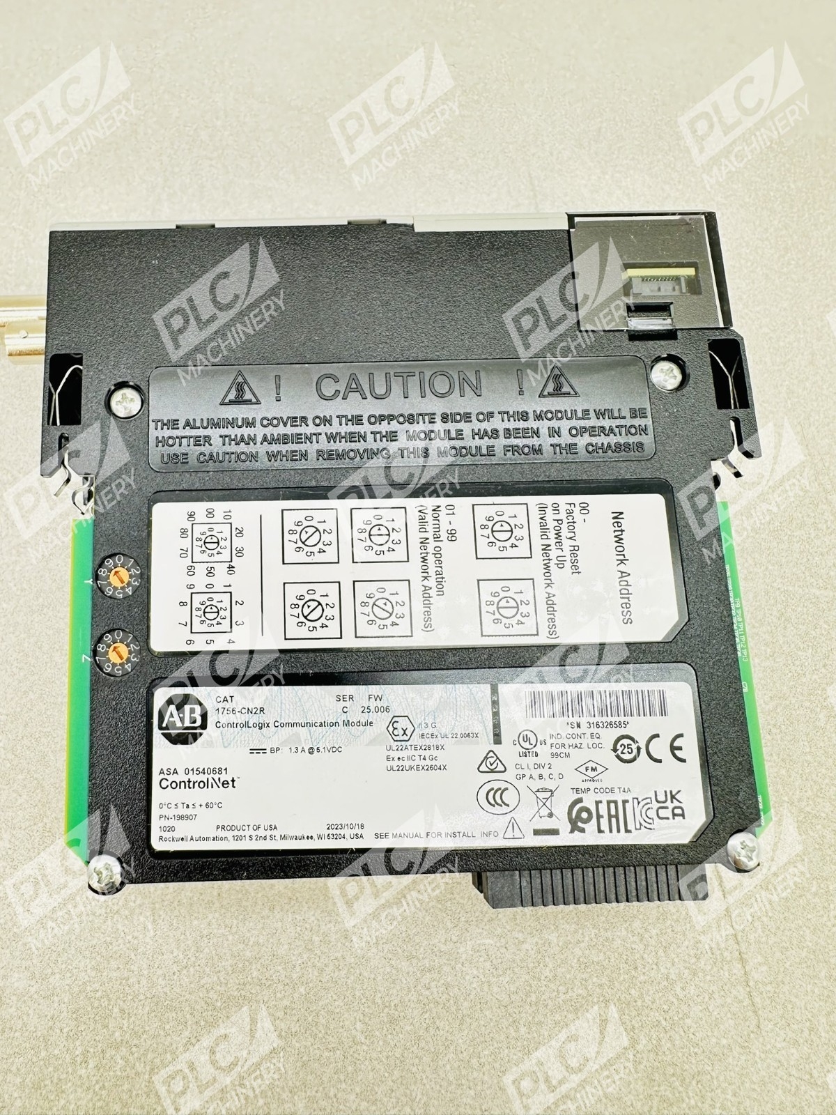 Allen Bradley 1756-CN2R Series C ControlLogix Communications Module - Image 4