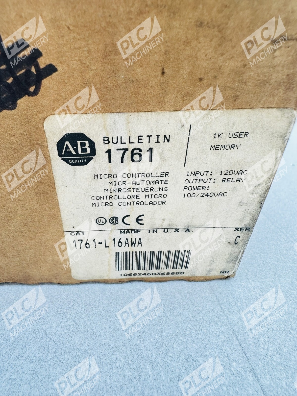 Allen Bradley 1761-L16AWA Series C 1K User Memory Micro Controller - Image 2