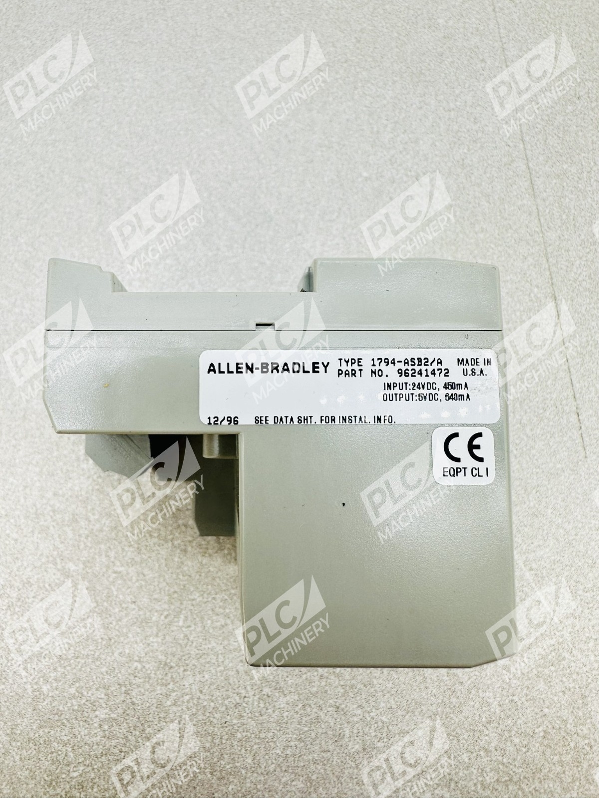 Allen Bradley 1794-ASB2 Series A 24VDC Power Supply 2 Slot RIO Adapter - Image 6
