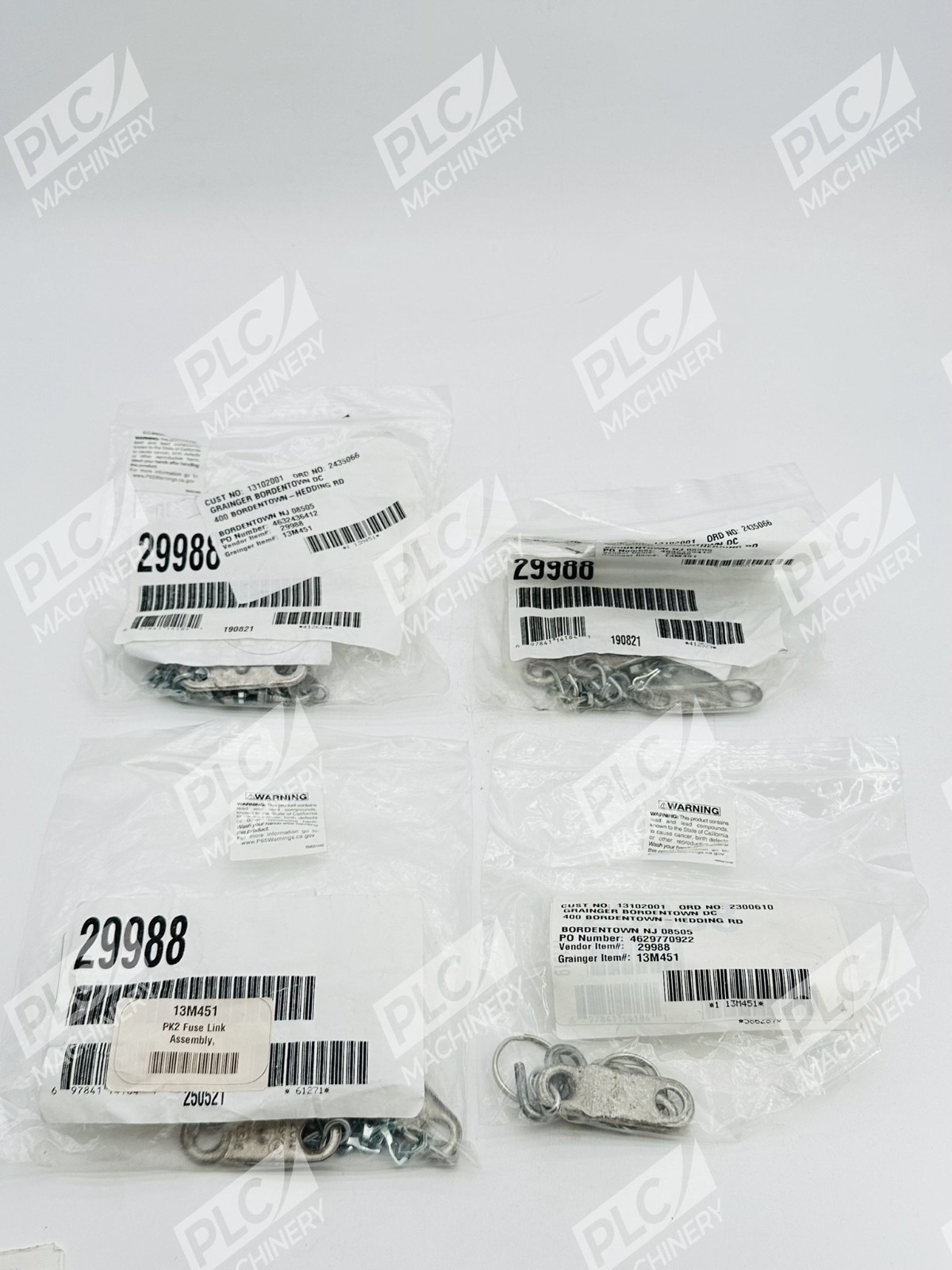 Justrite 13M451 Fuse Link Assembly PK2 for Self-Close Safety Cabinets Lot of 4