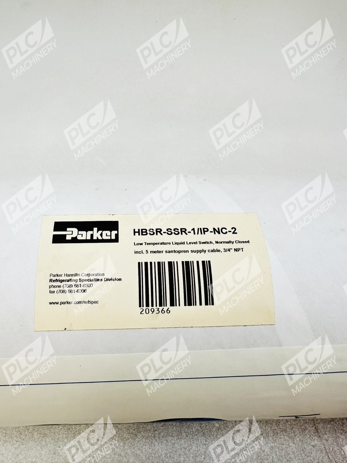 Parker HBSR-SSR-1/IP-NC-2 Low Temperature Liquid Level Switch Normally Closed - Image 2