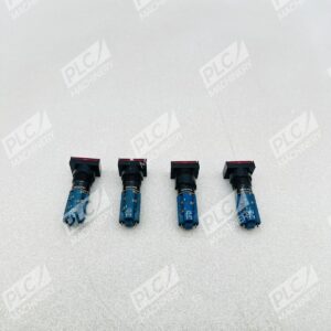 Rafi 4ASD Rectangular Pushbutton Switch 300Vac 4A Red Lot of 4