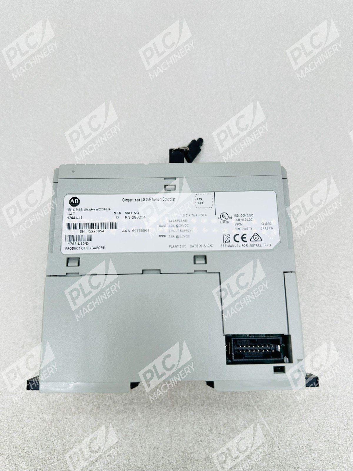 Allen Bradley 1768-L45 Series D CompactLogix L45 3MB Memory Controller