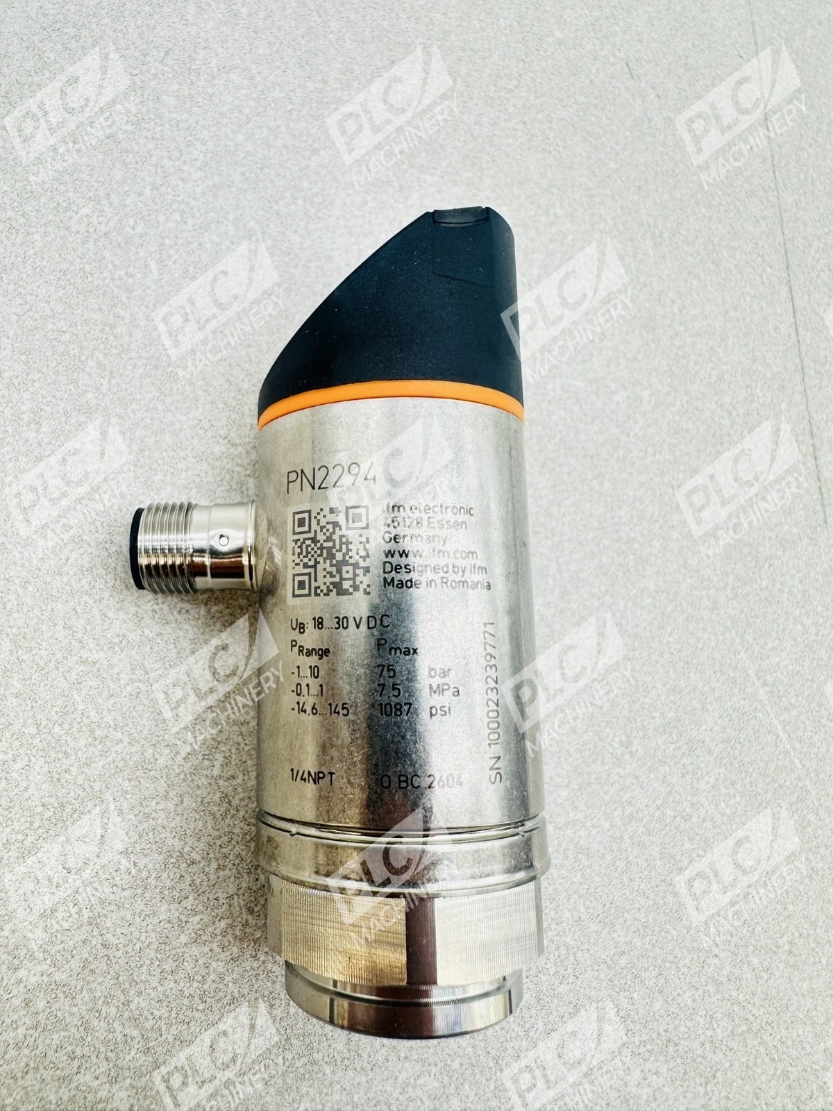 IFM Electronic PN2294 Pressure Transmitter PN-010-REN14-MFRKG/US/ /V - Image 5