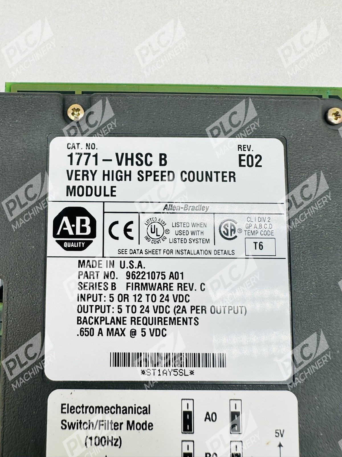 Allen Bradley 1771-VHSC Series B Very High Speed Counter Module - Image 5