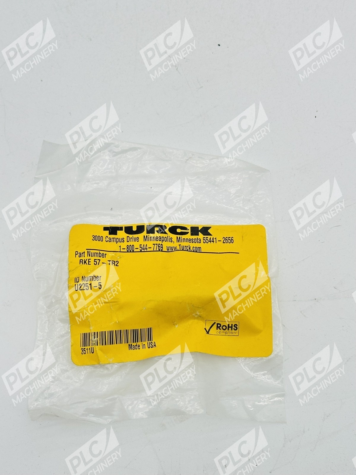 Turck RKE 57-TR2 Circular Multi Pin Female Connector Cable Plug Lot of 3 - Image 2