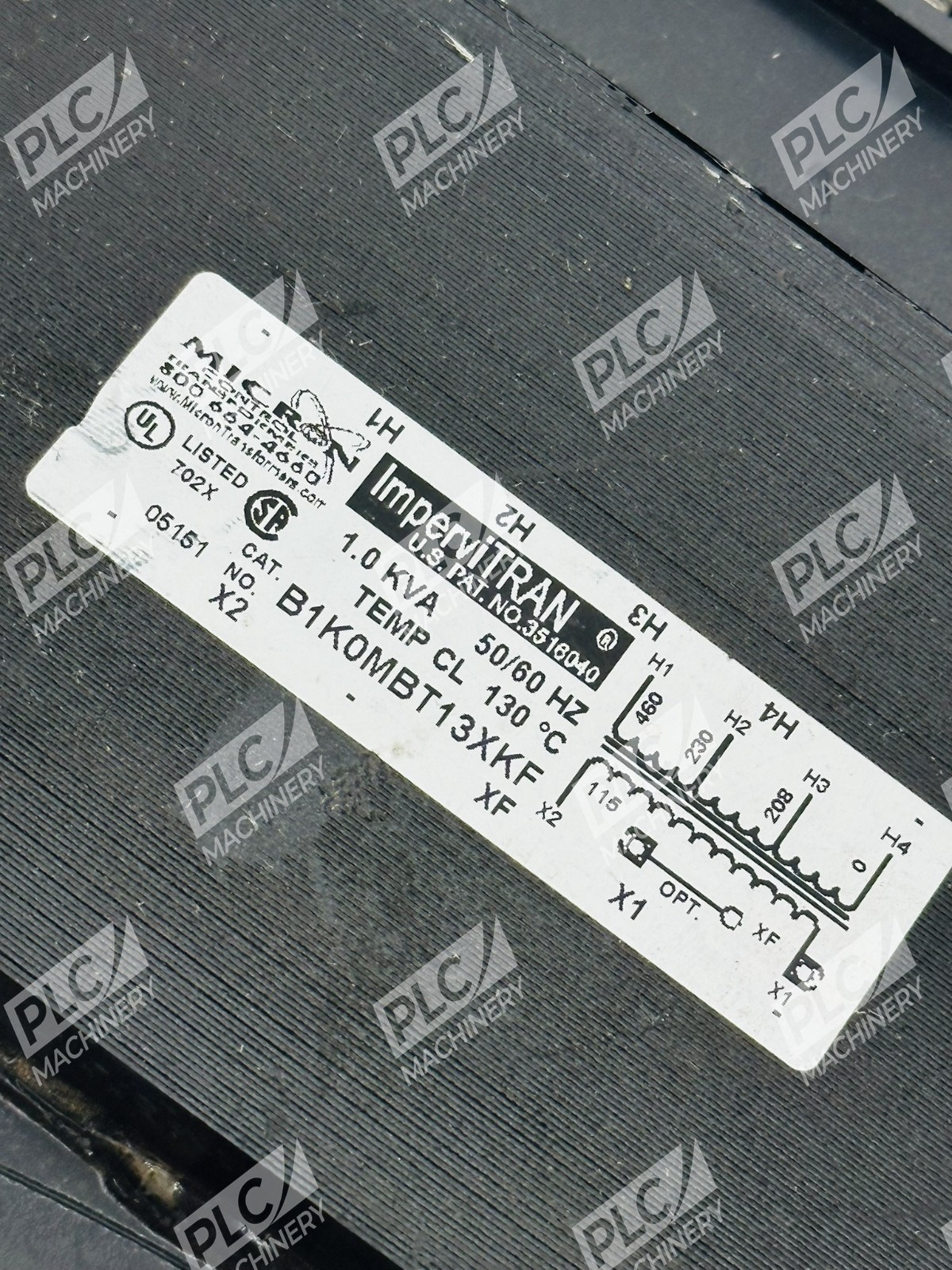 Micron B1K0MBT13XKF ImperviTRAN Industrial Control Transformer - Image 5